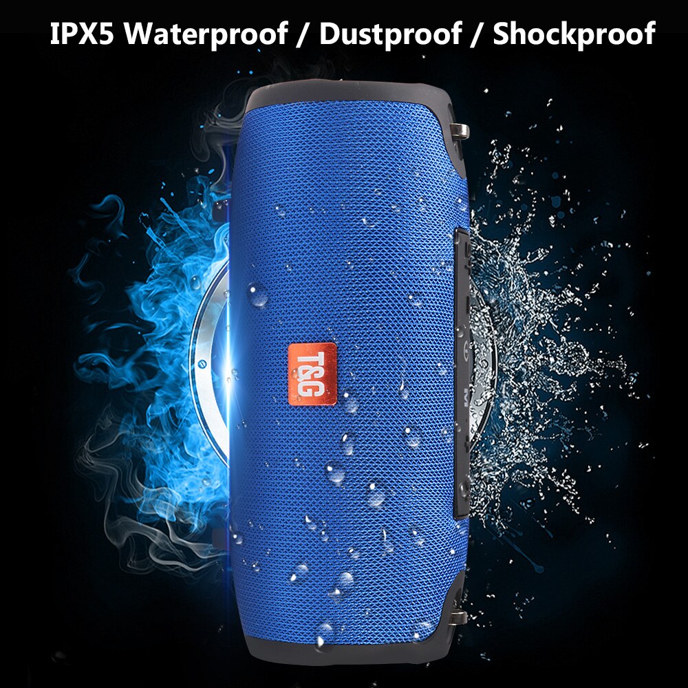 Waterproof Portable Bluetooth Speaker With Strap